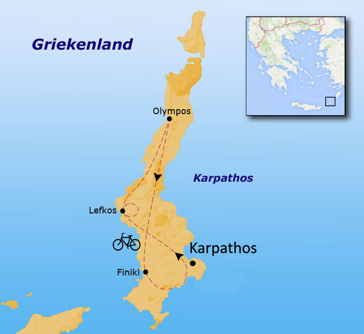 Kaart Karpathos